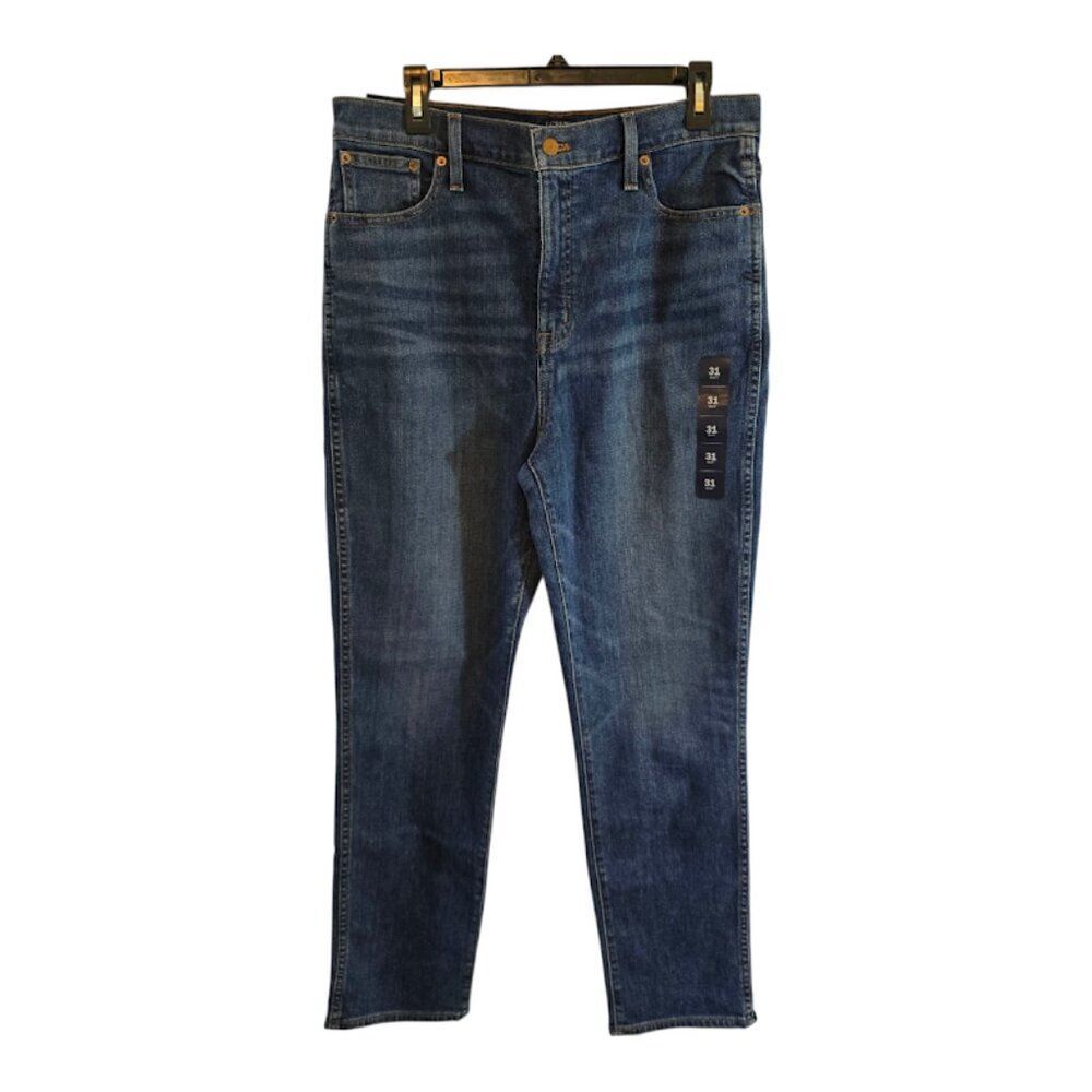 J.CREW HIGH RISE CLASSIC VINTAGE JEANS WAIST 31 INSEAM 29 MEDIUM BLUE WASH NWT